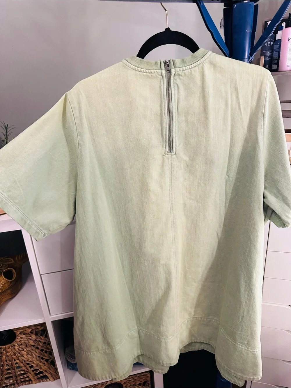Free People Soft Sage Short Sleeve Mini Dress - Picture 2 of 9